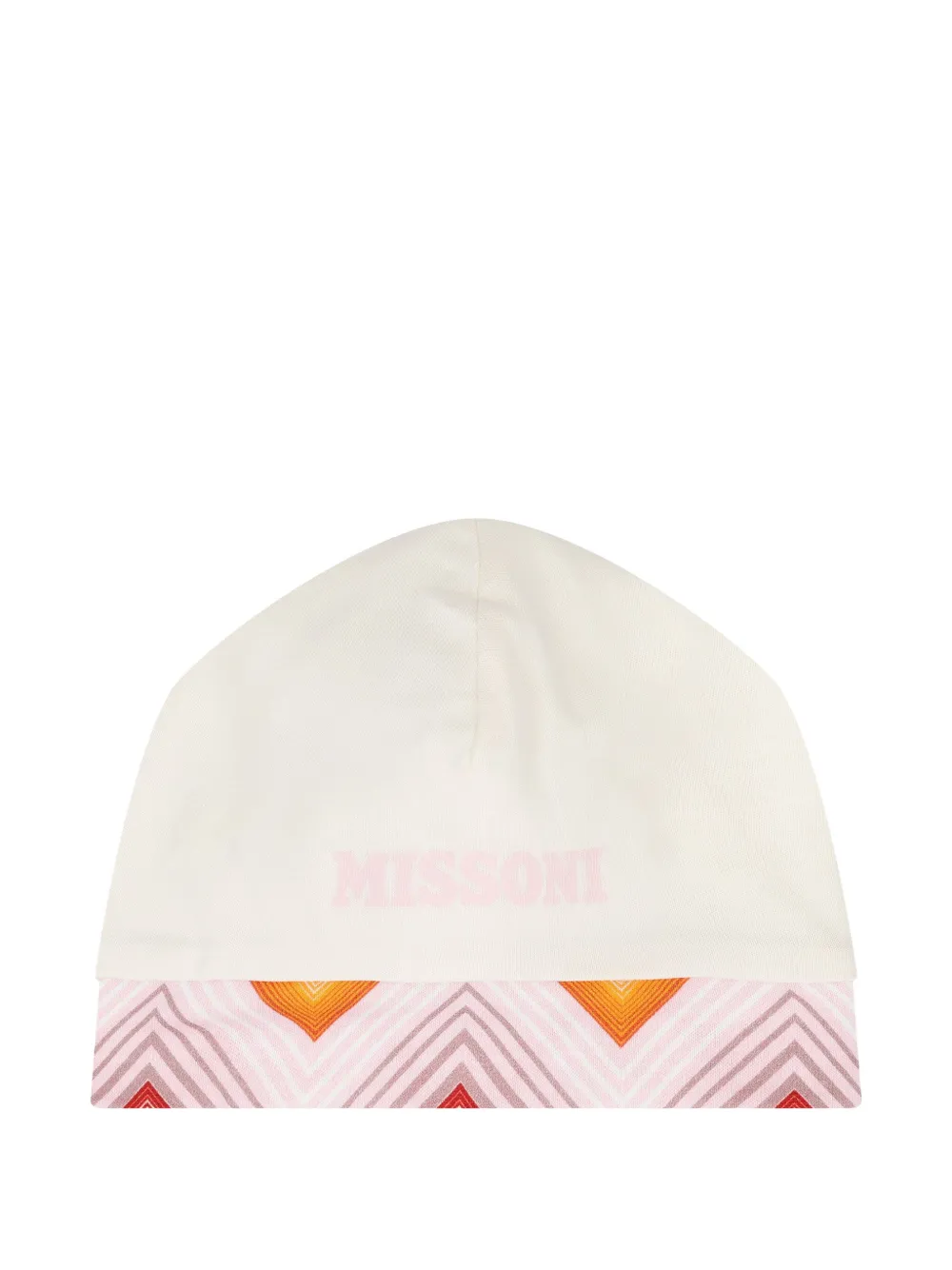 Missoni Kids Twee rompers met zigzag-print en strikdetail Beige
