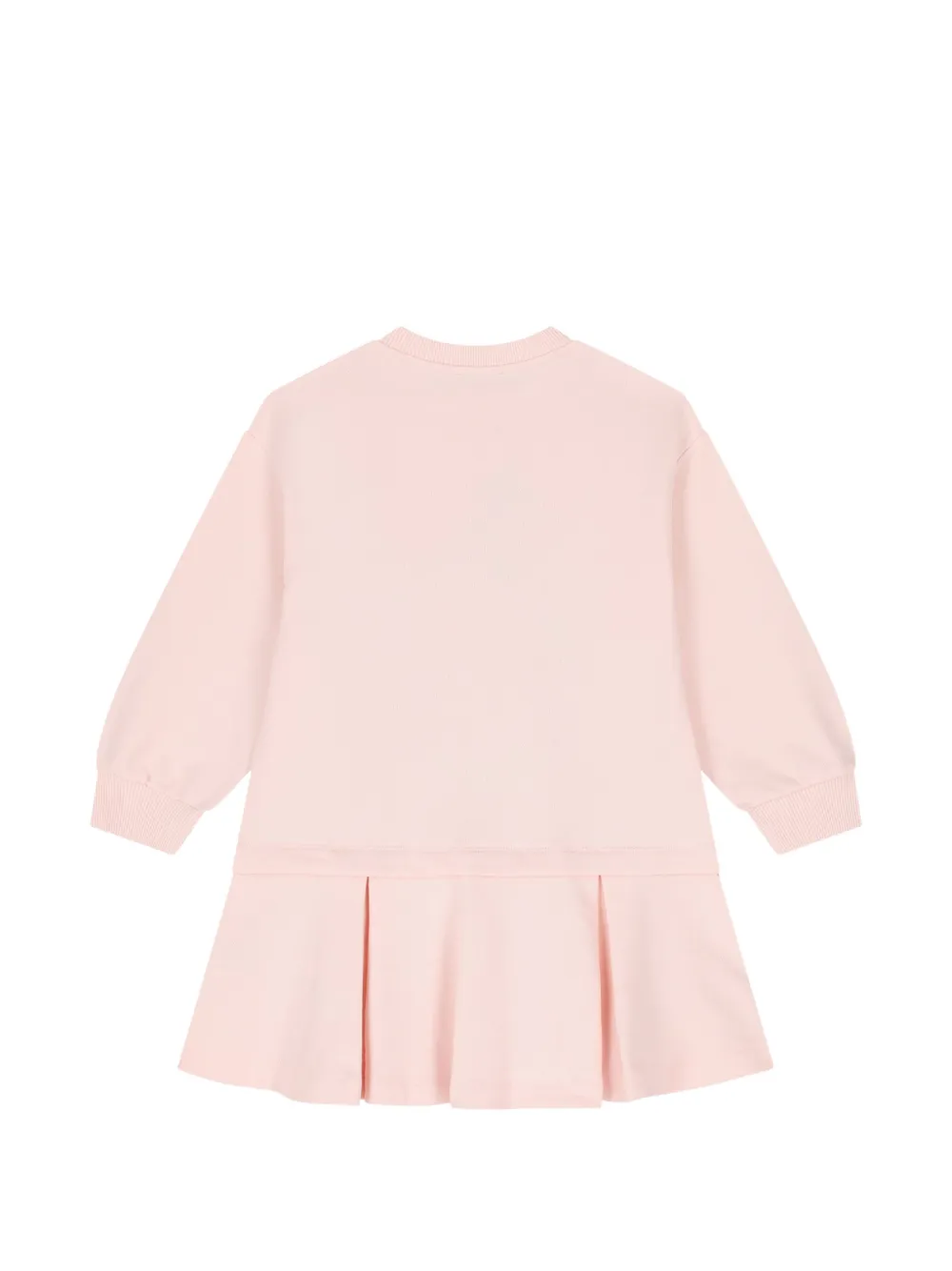 Missoni Kids Geplooide jurk met grafische print Roze