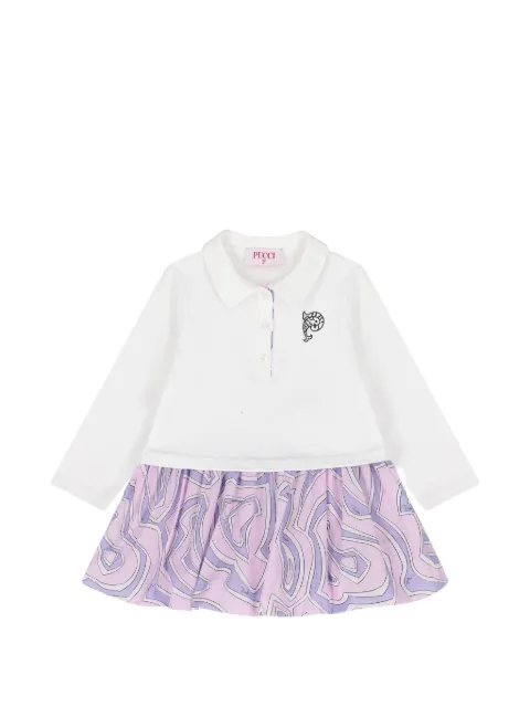 PUCCI Junior Labirinto-print polo dress