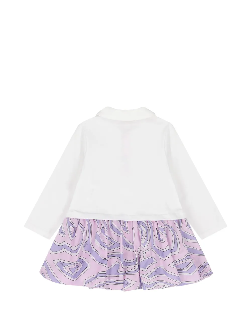 PUCCI Junior Polojurk met Labirinto-print Wit