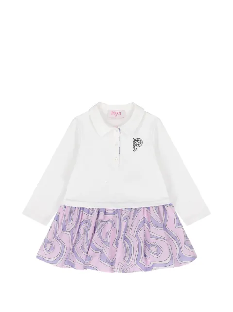 PUCCI Junior Labirinto-print polo dress