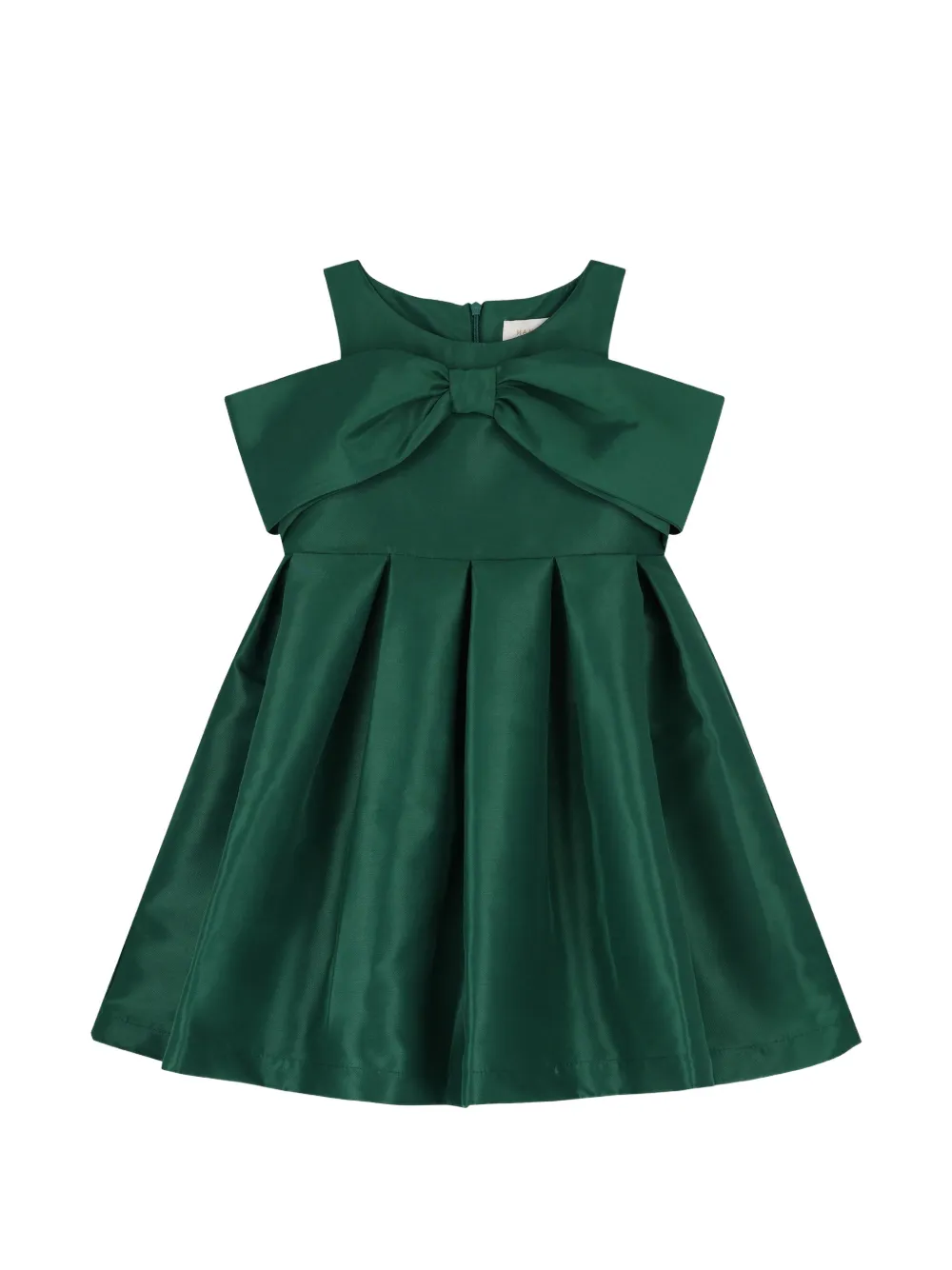 MAMA LUMA KIDS Abito plissettato con fiocco - Verde