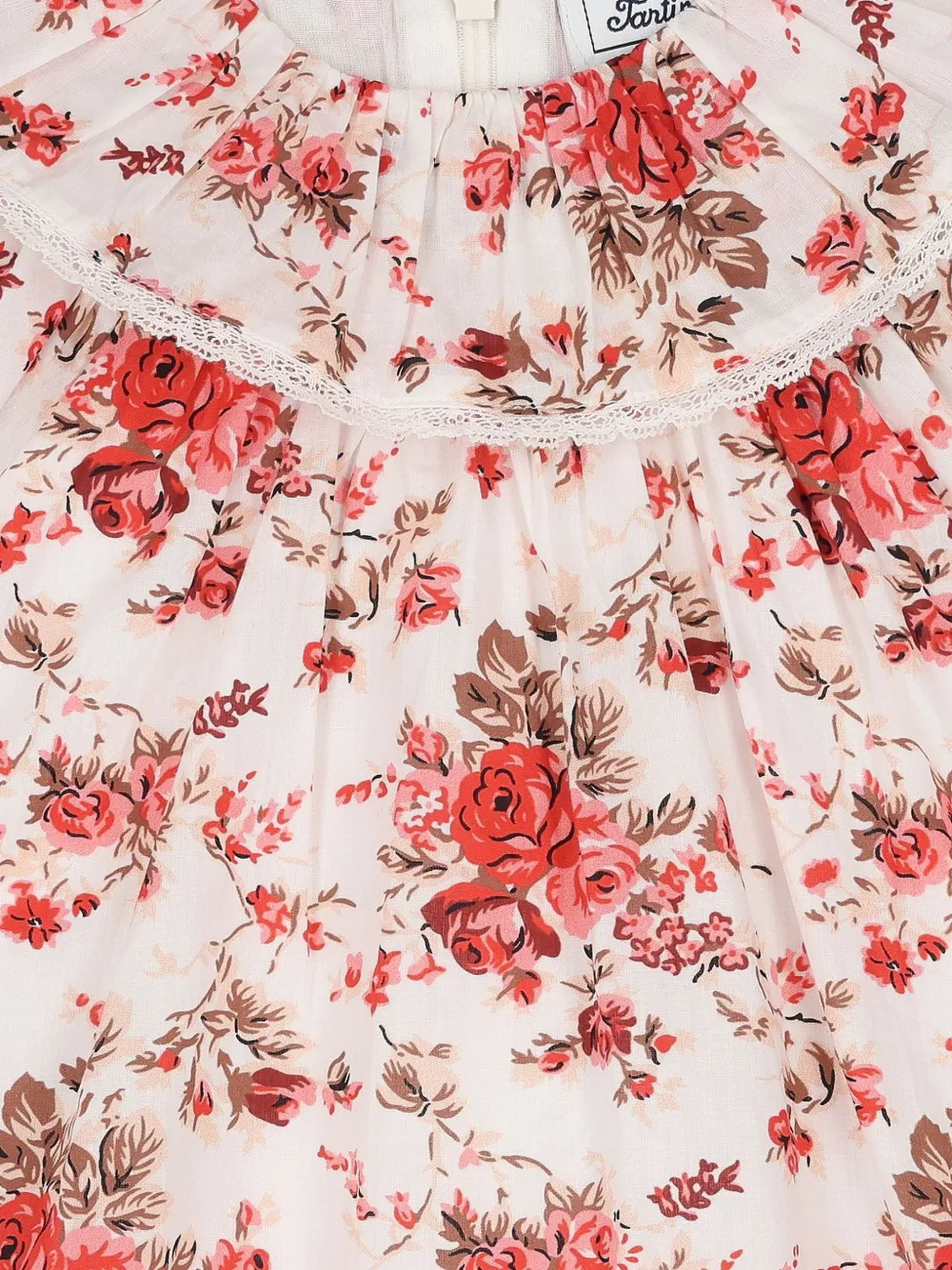 Tartine Et Chocolat Jurk met bloemenprint en ruches Wit