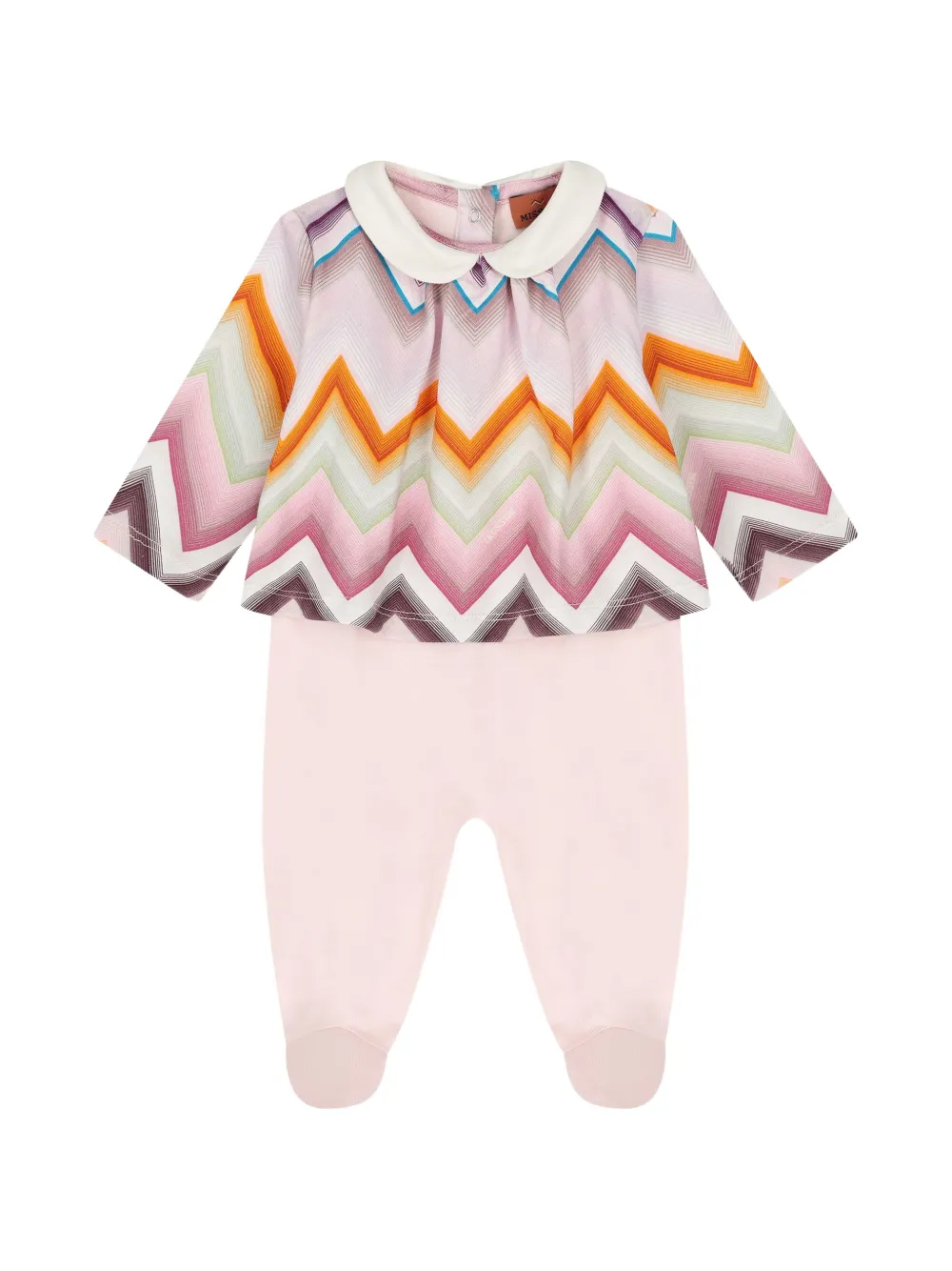 Missoni Kids zigzag-print babygrow set (set of three) Beige