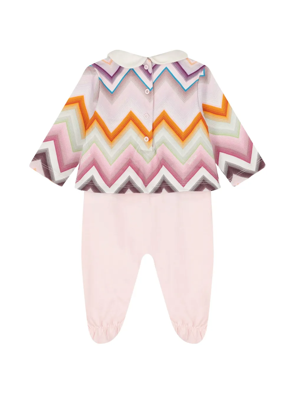 Missoni Kids zigzag-print babygrow set (set of three) Beige