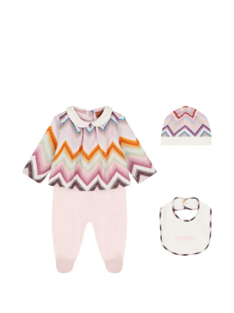 Missoni Kids zigzag-print babygrow set (set of three)