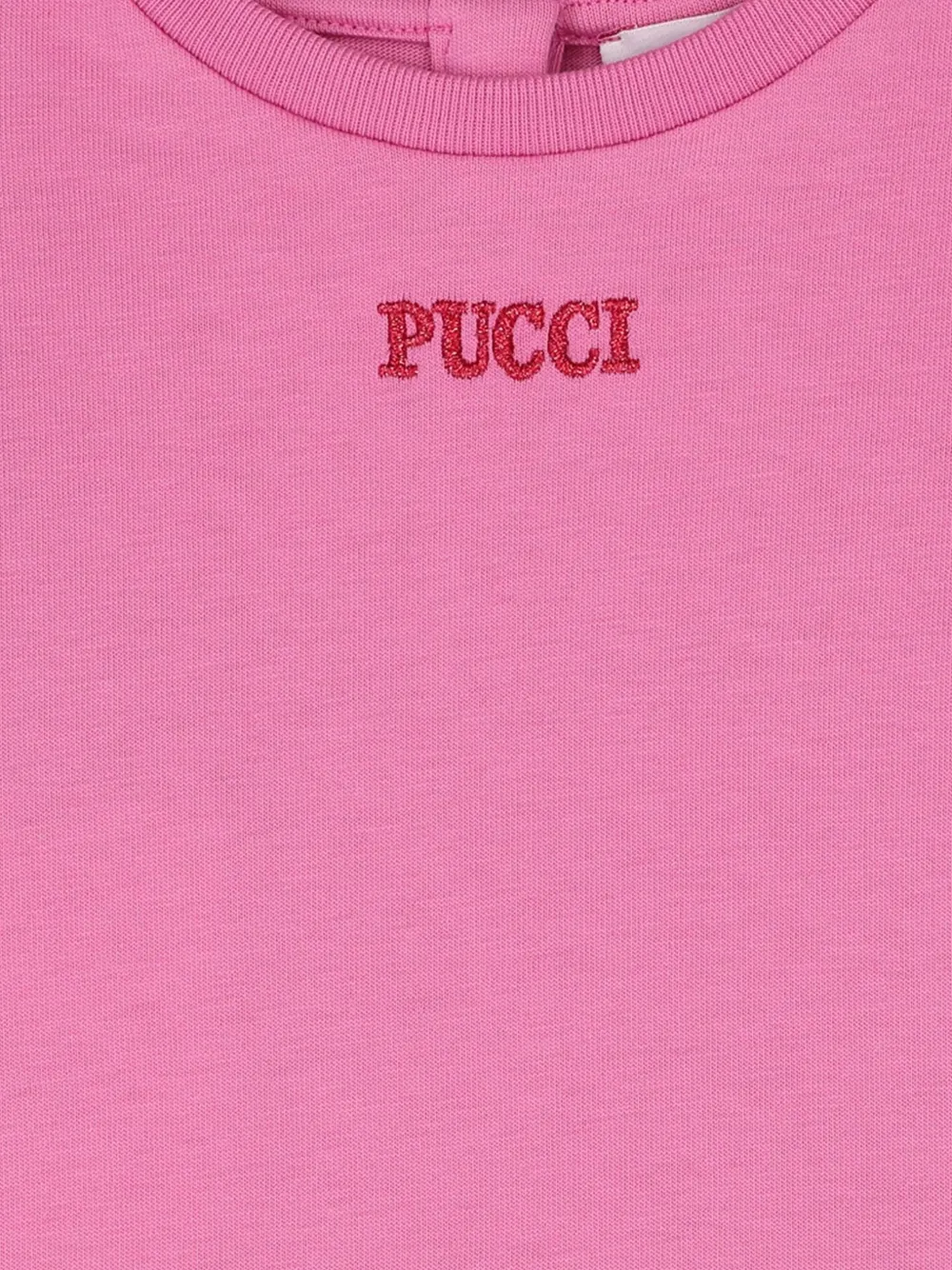 PUCCI Junior Jurk met geborduurd logo en Labirinto-print Roze