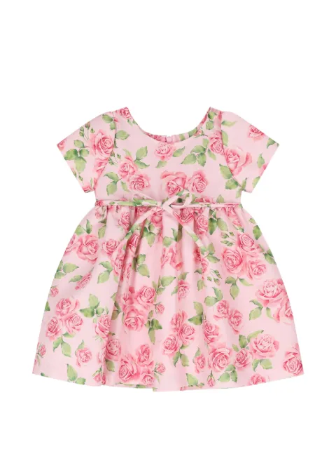 MAMA LUMA KIDS rose-print bow-detail dress