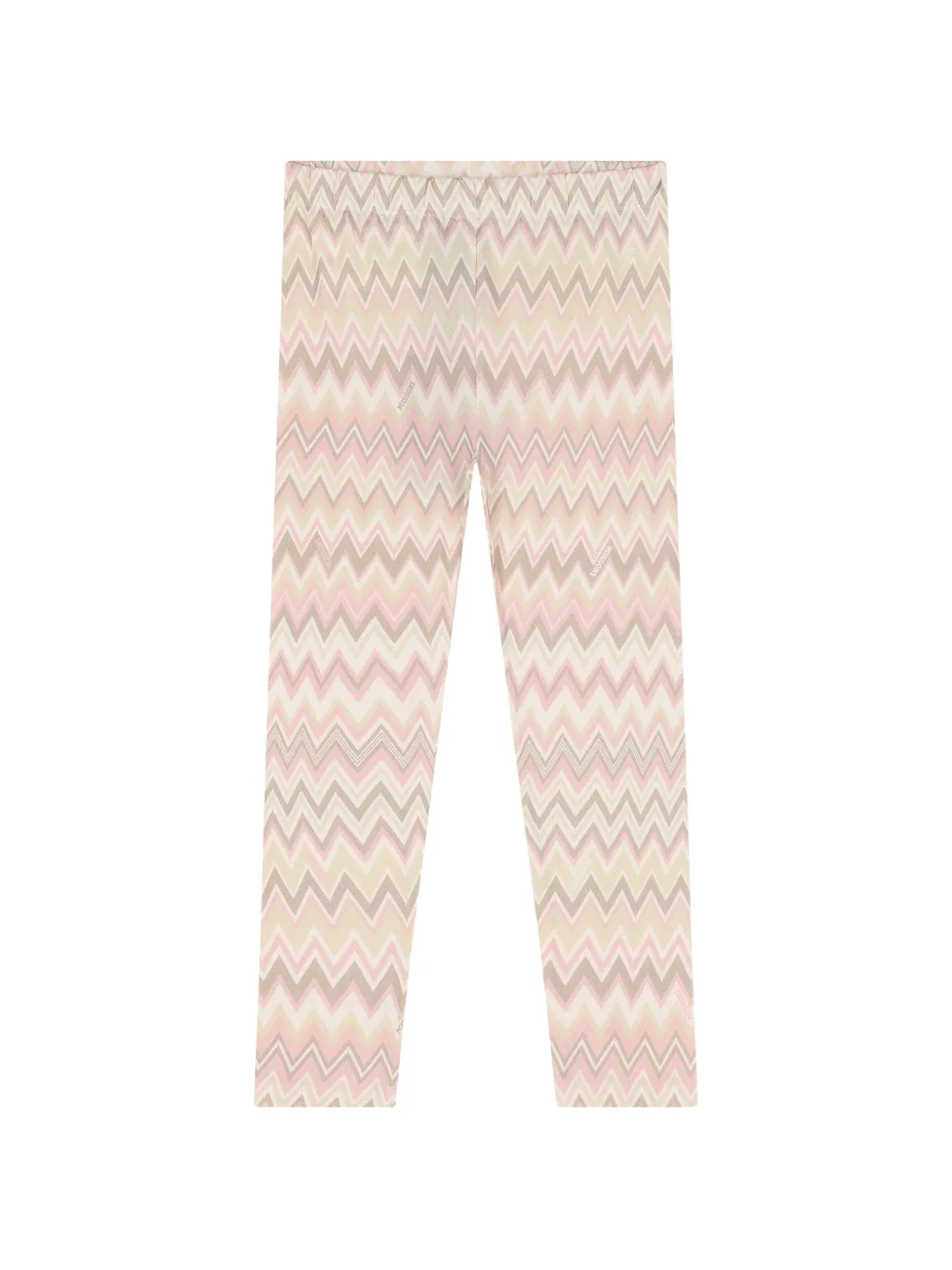 Missoni Kids zigzag-print leggings - Toni neutri