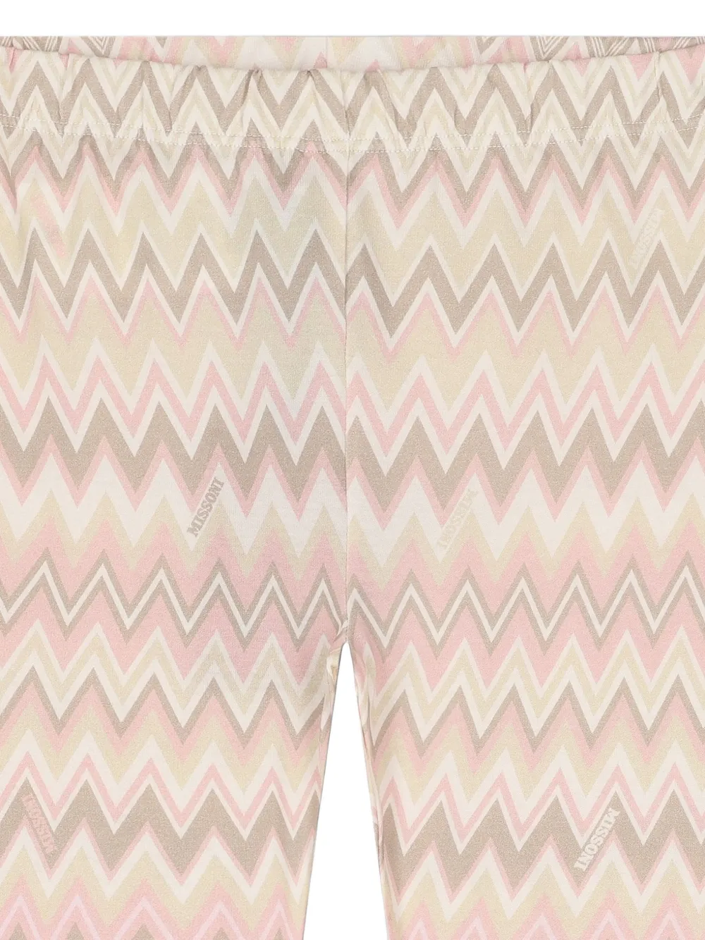 Missoni Kids Legging met zigzagprint Beige