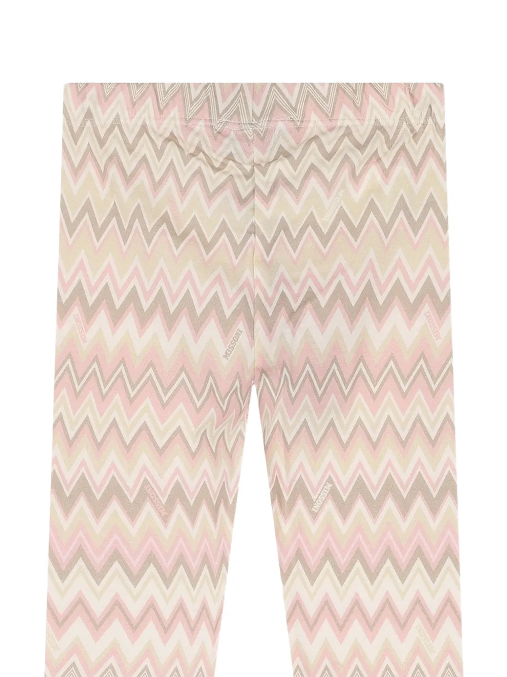 Missoni Kids Legging met zigzagprint Beige