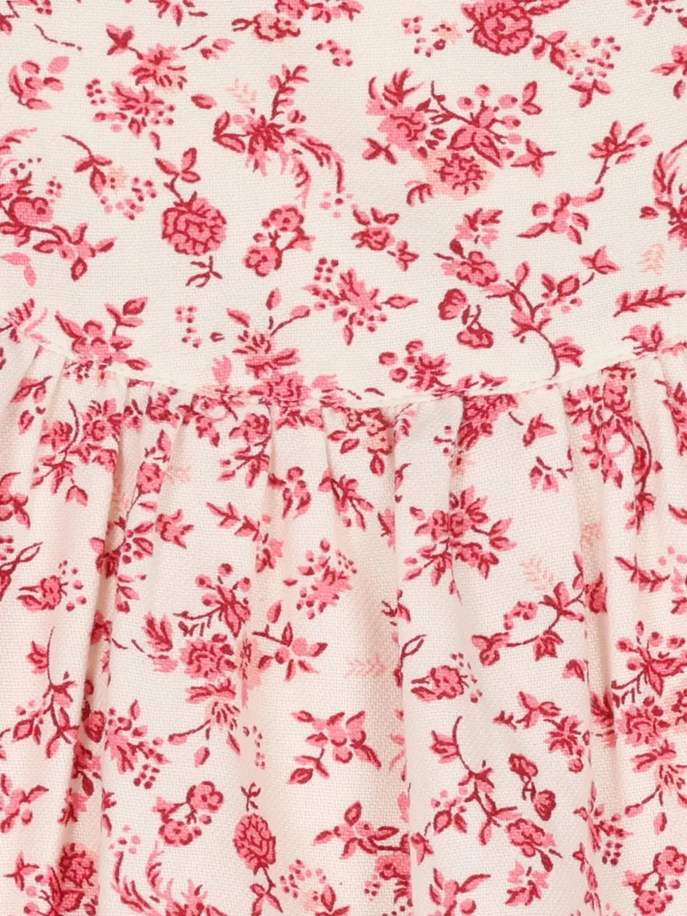 Tartine Et Chocolat Geplooide jurk met bloemenprint Beige