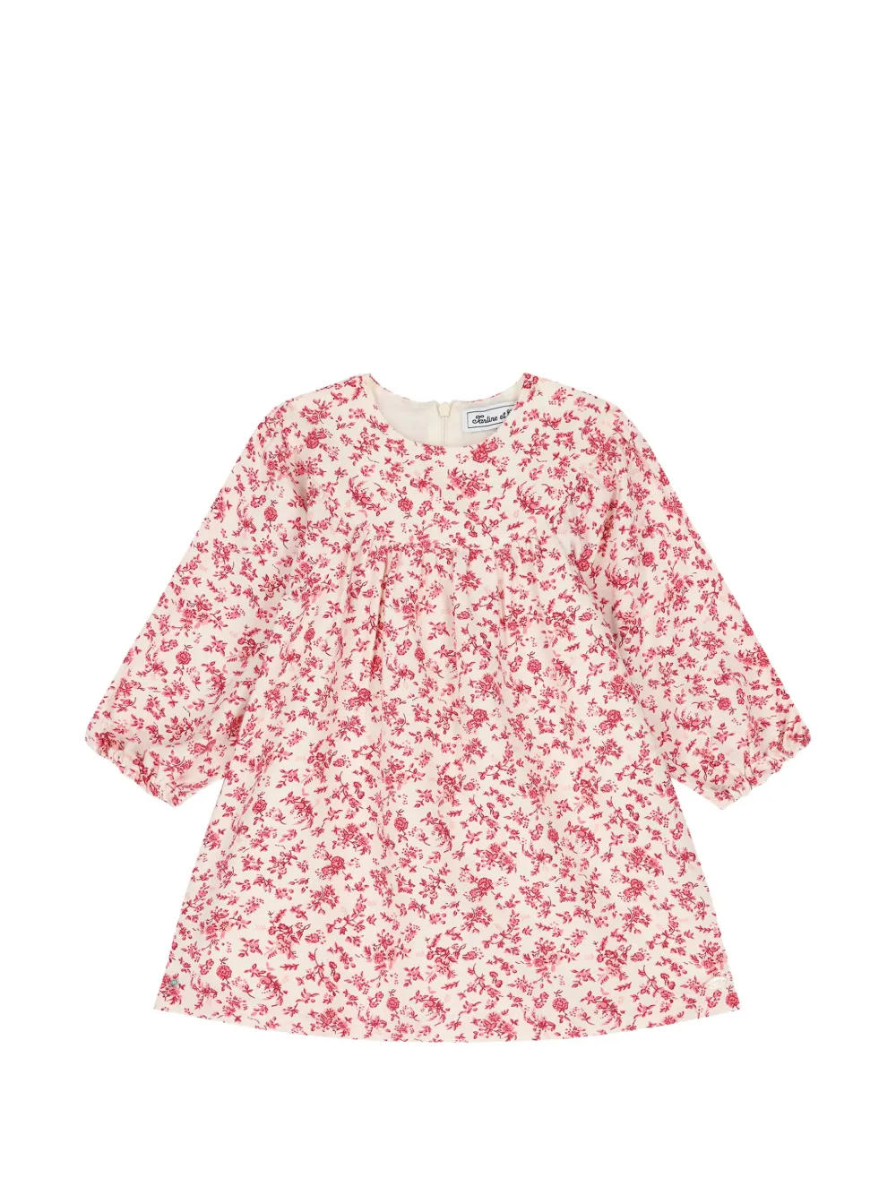 Tartine Et Chocolat floral-print pleated dress - Nude