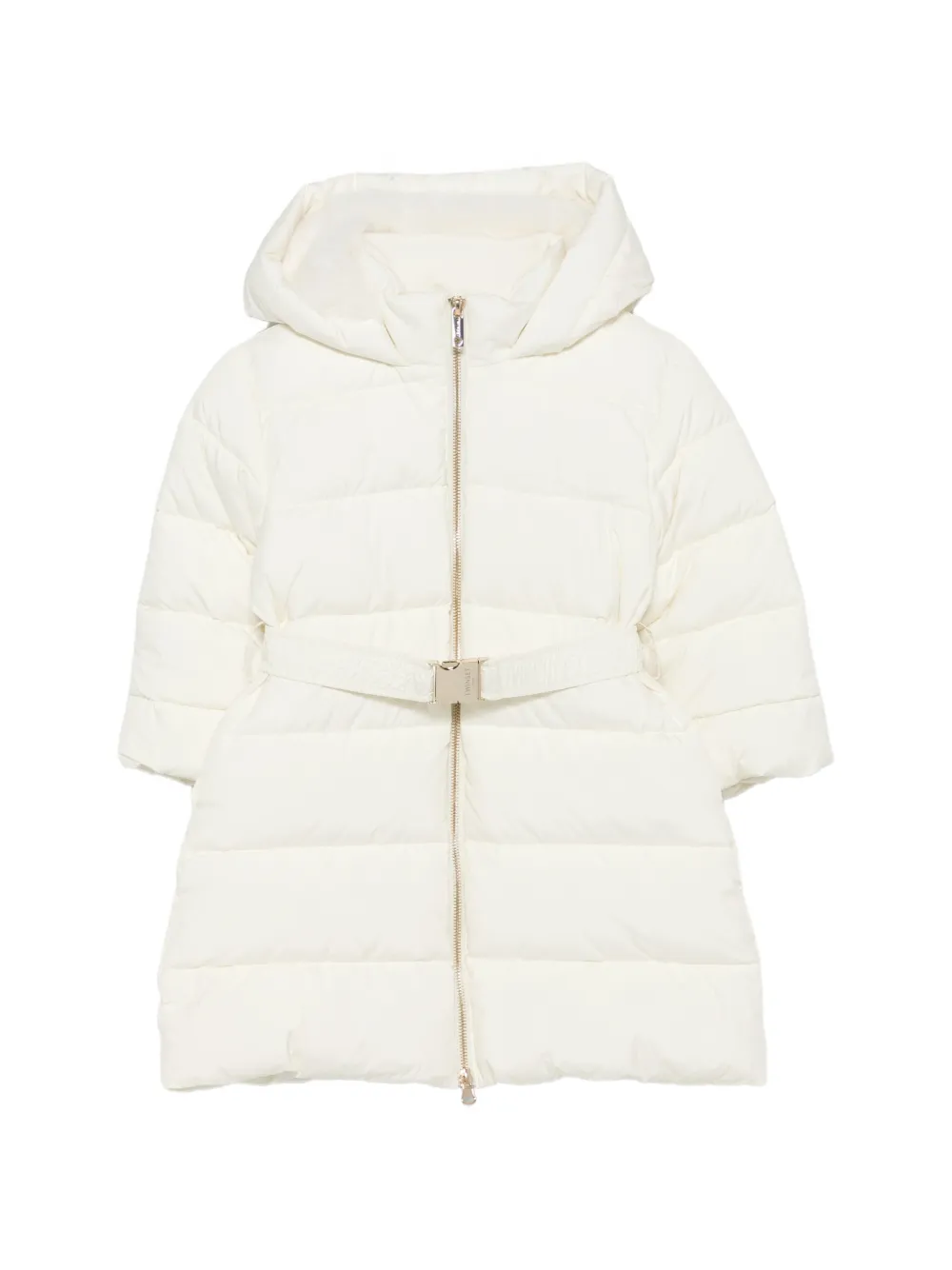 TWINSET Kids belted puffer coat - Toni neutri