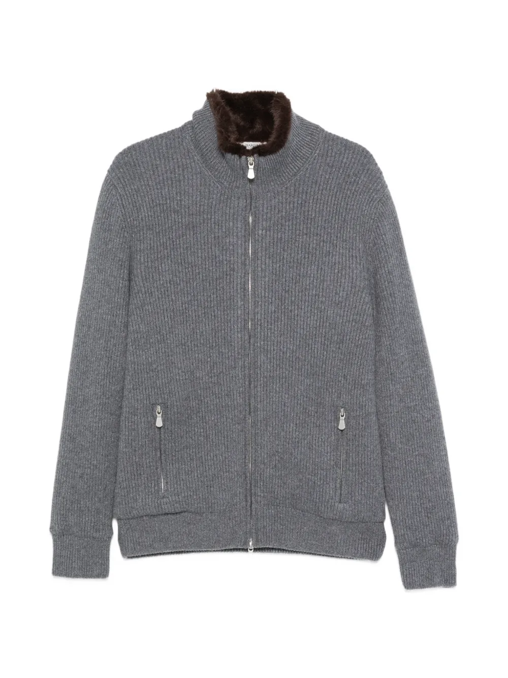 Barba ribbed-knit sweater - Grau