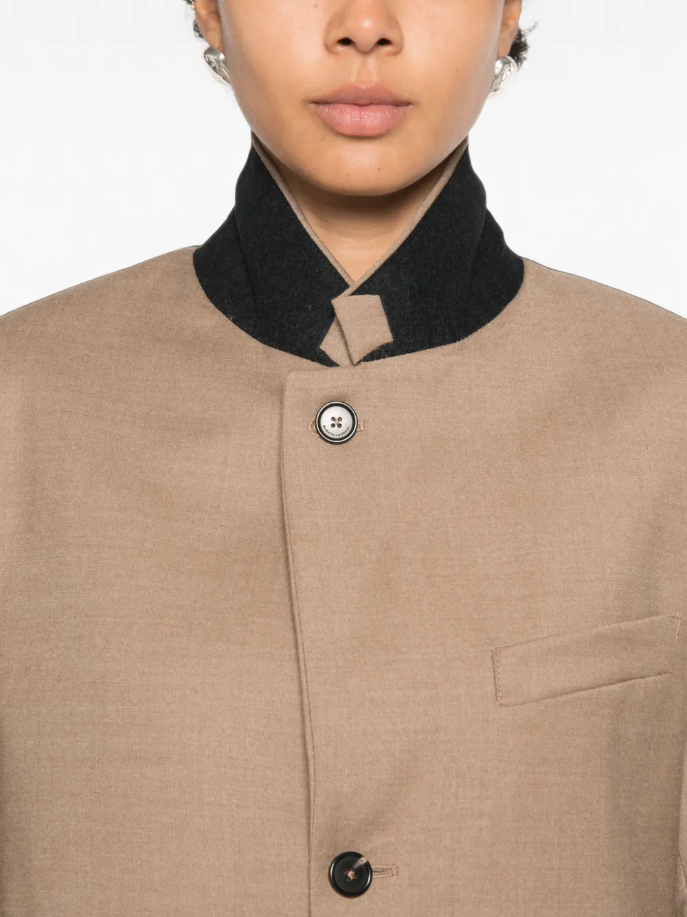 Barena Faliero blazer met enkele rij knopen en gekerfde revers Beige