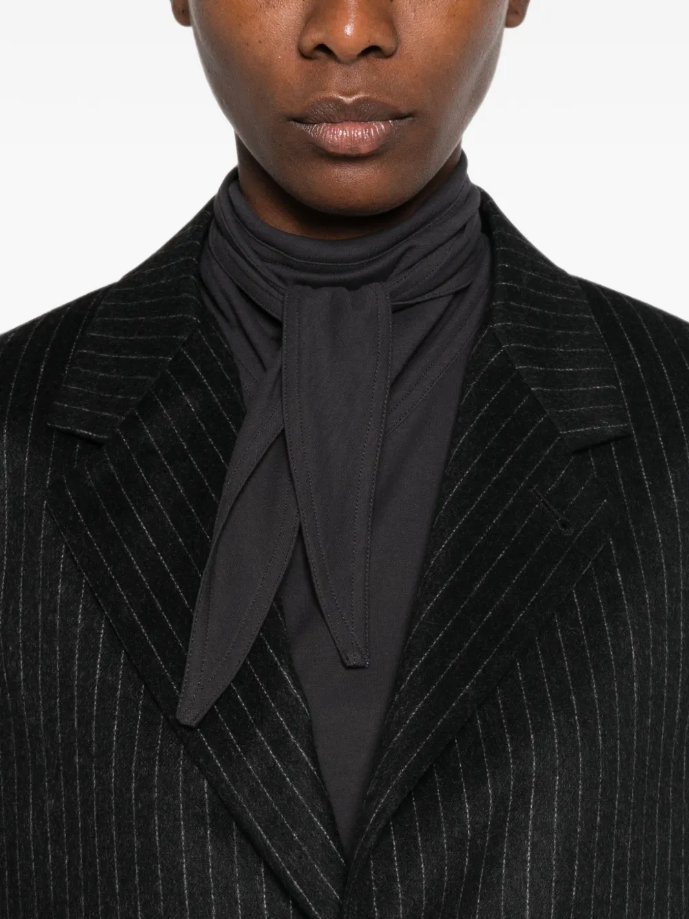 Barena pinstripe-pattern notched-lapels jacket Zwart