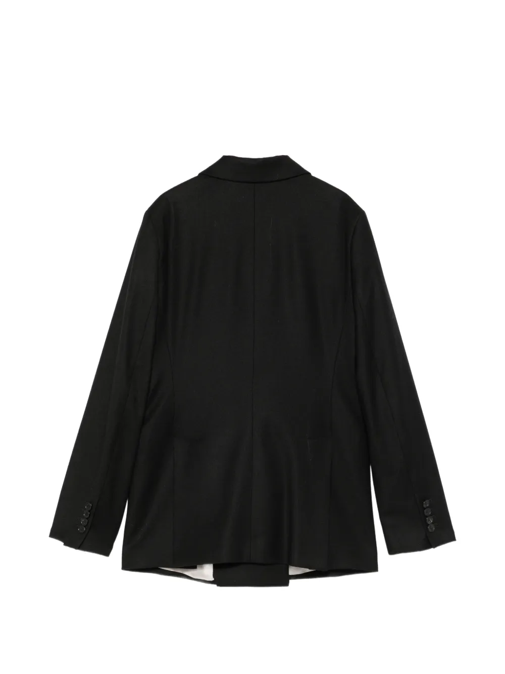 Barena Blazer met dubbele rij knopen en puntige revers Zwart