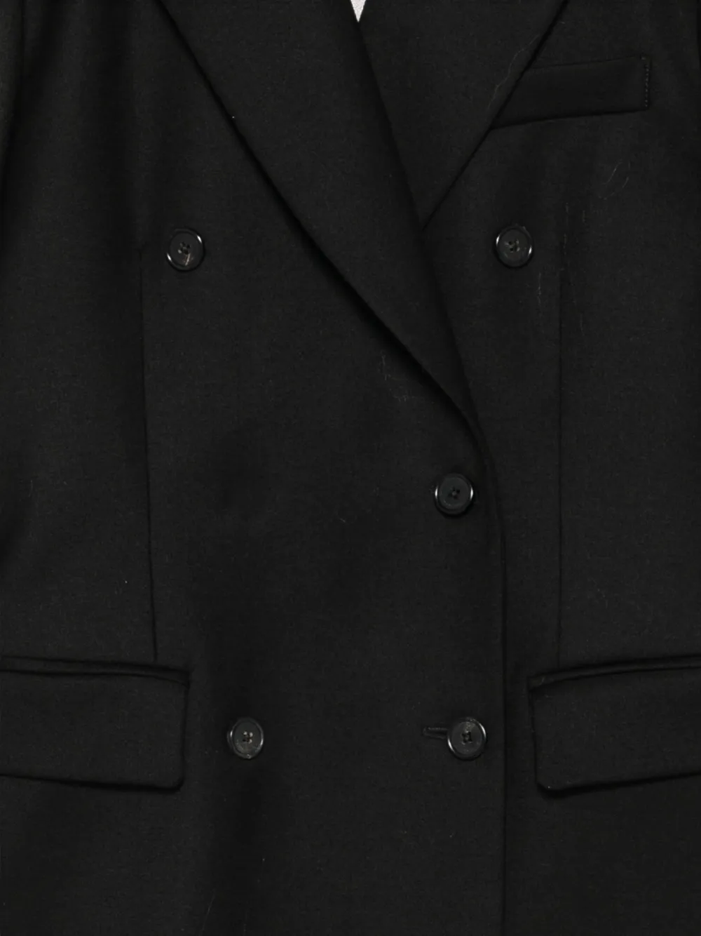 Barena Blazer met dubbele rij knopen en puntige revers Zwart