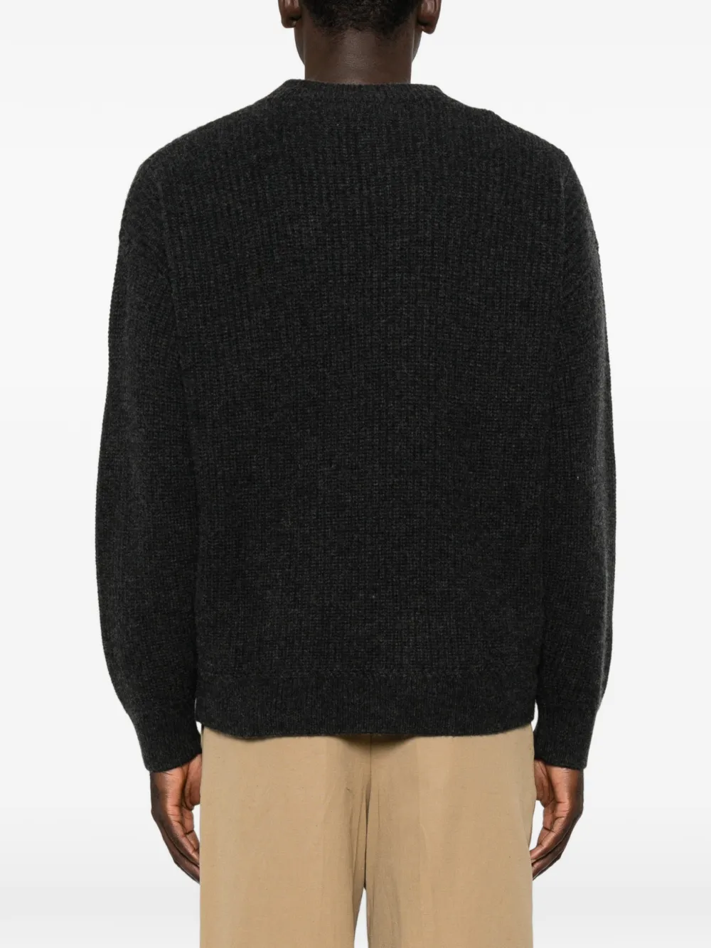 MARANT Mael ribgebreid button-up vest Grijs