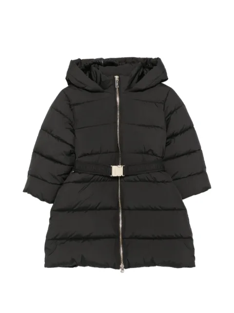 TWINSET Kids belted hooded coat