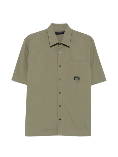 Karl Lagerfeld camisa manga corta con placa del logo