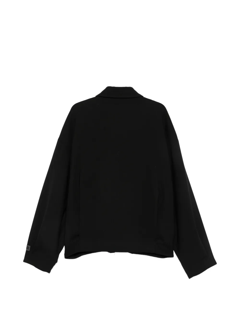 Balmain Jack met gespreide kraag en logoknoop Zwart