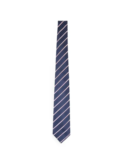 Kiton striped silk tie