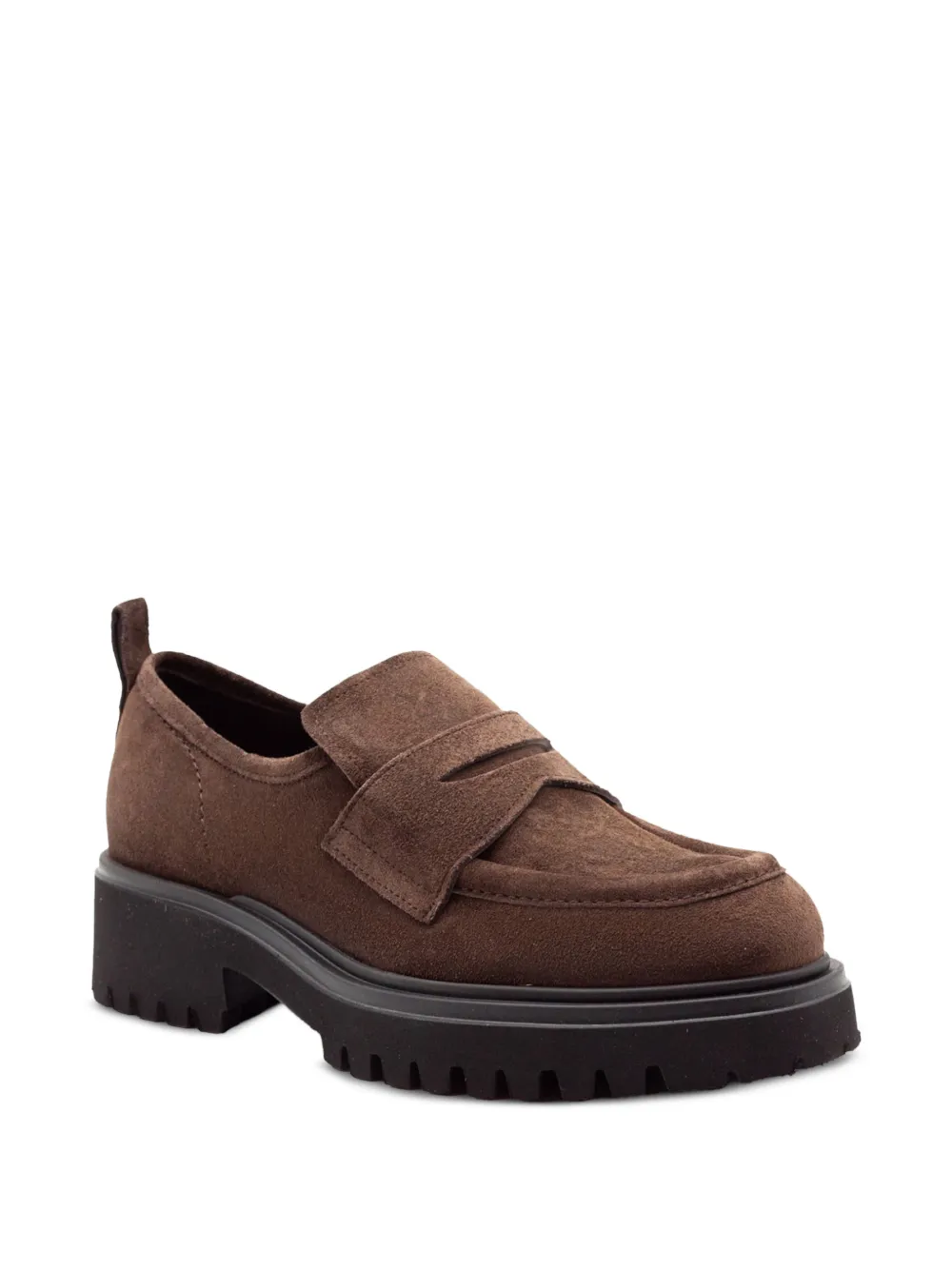 GUGLIELMO ROTTA suede platform loafers Bruin
