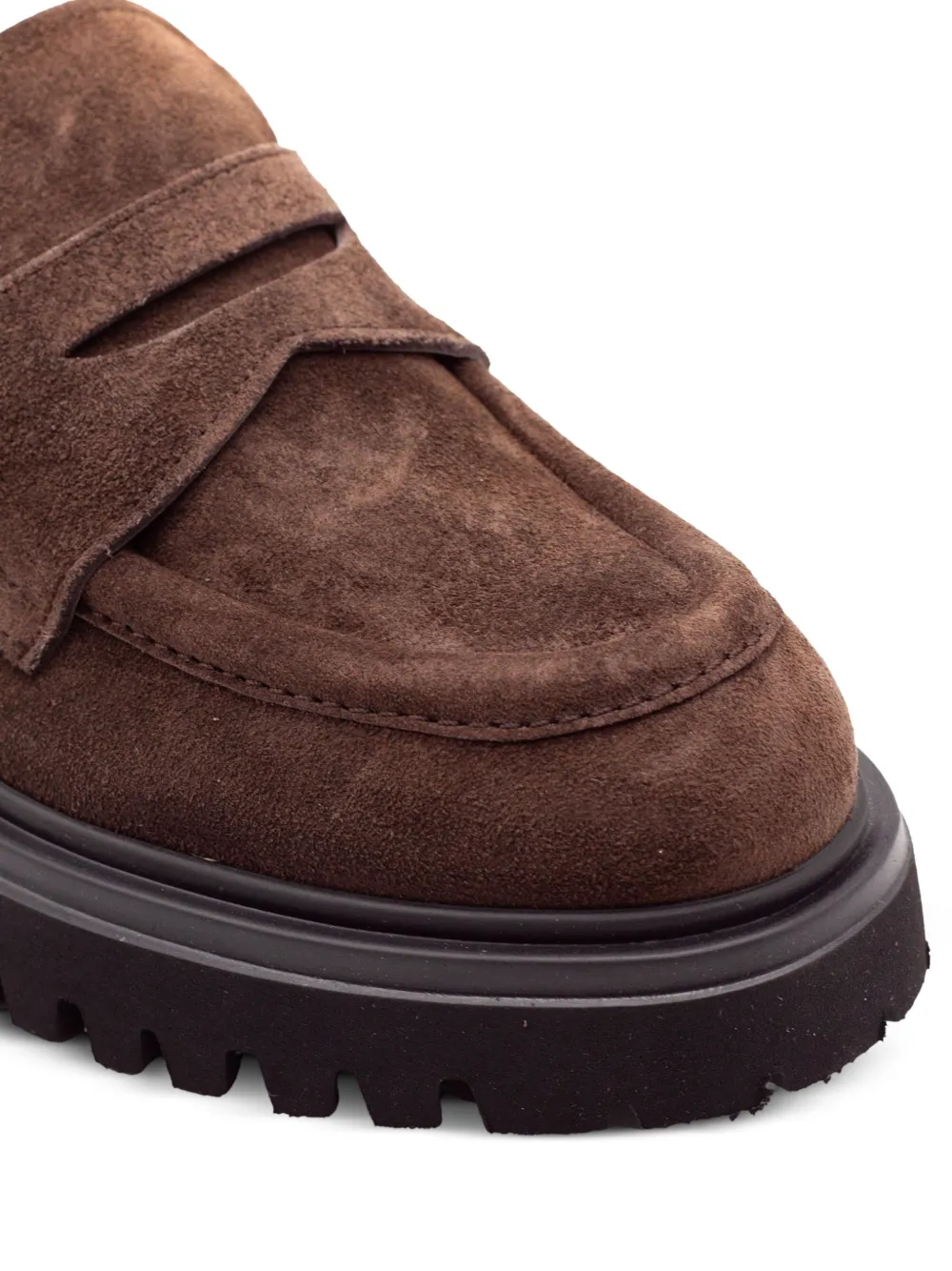 GUGLIELMO ROTTA suede platform loafers Bruin