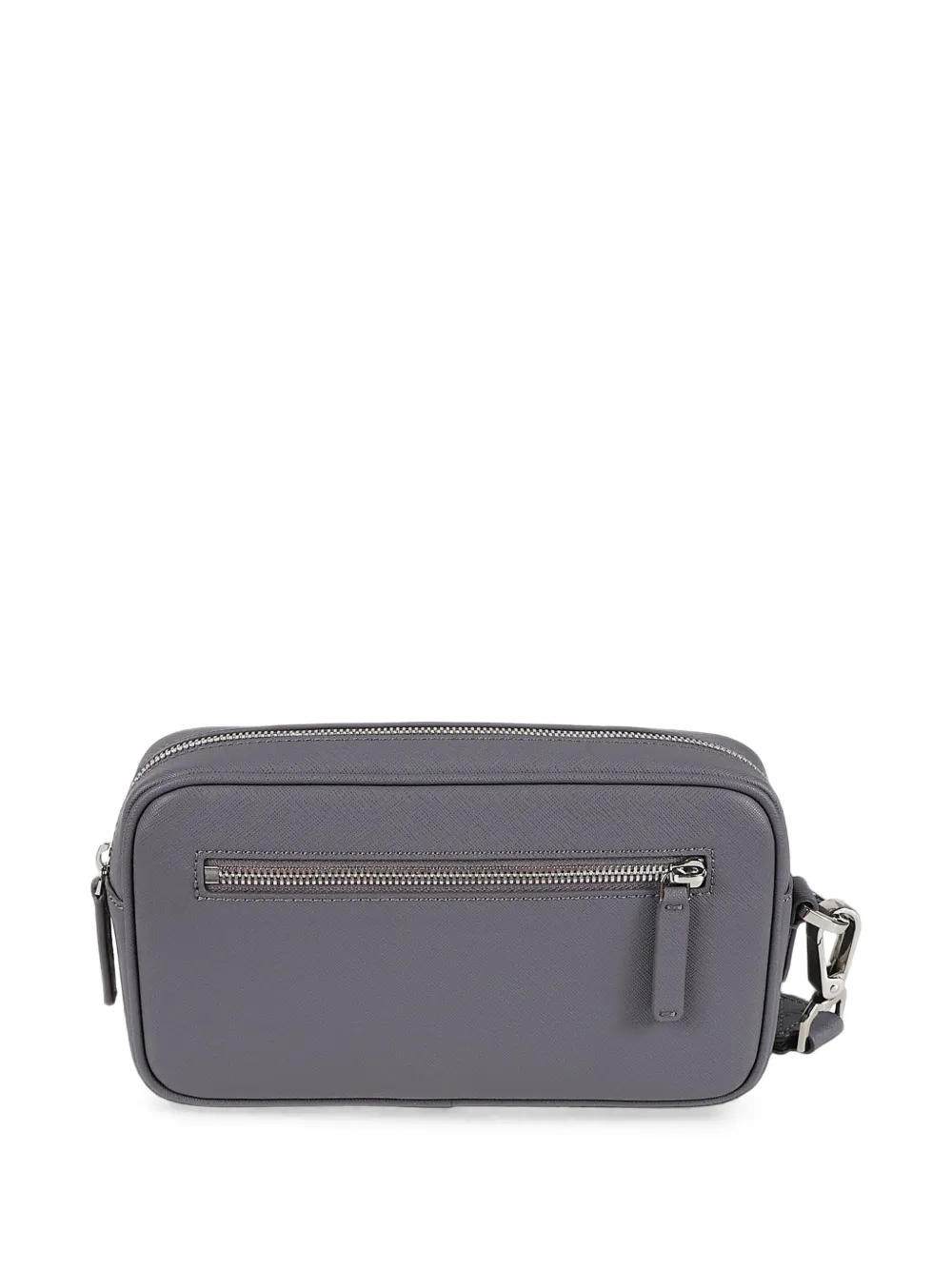 Emporio Armani Toilettas met logo-plakkaat en rits Grijs