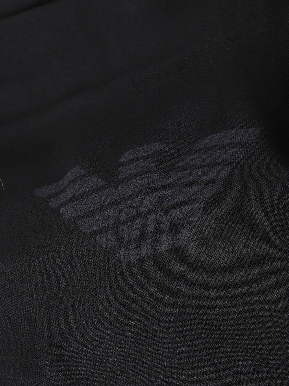 Emporio Armani Sjaal met logoprint Zwart