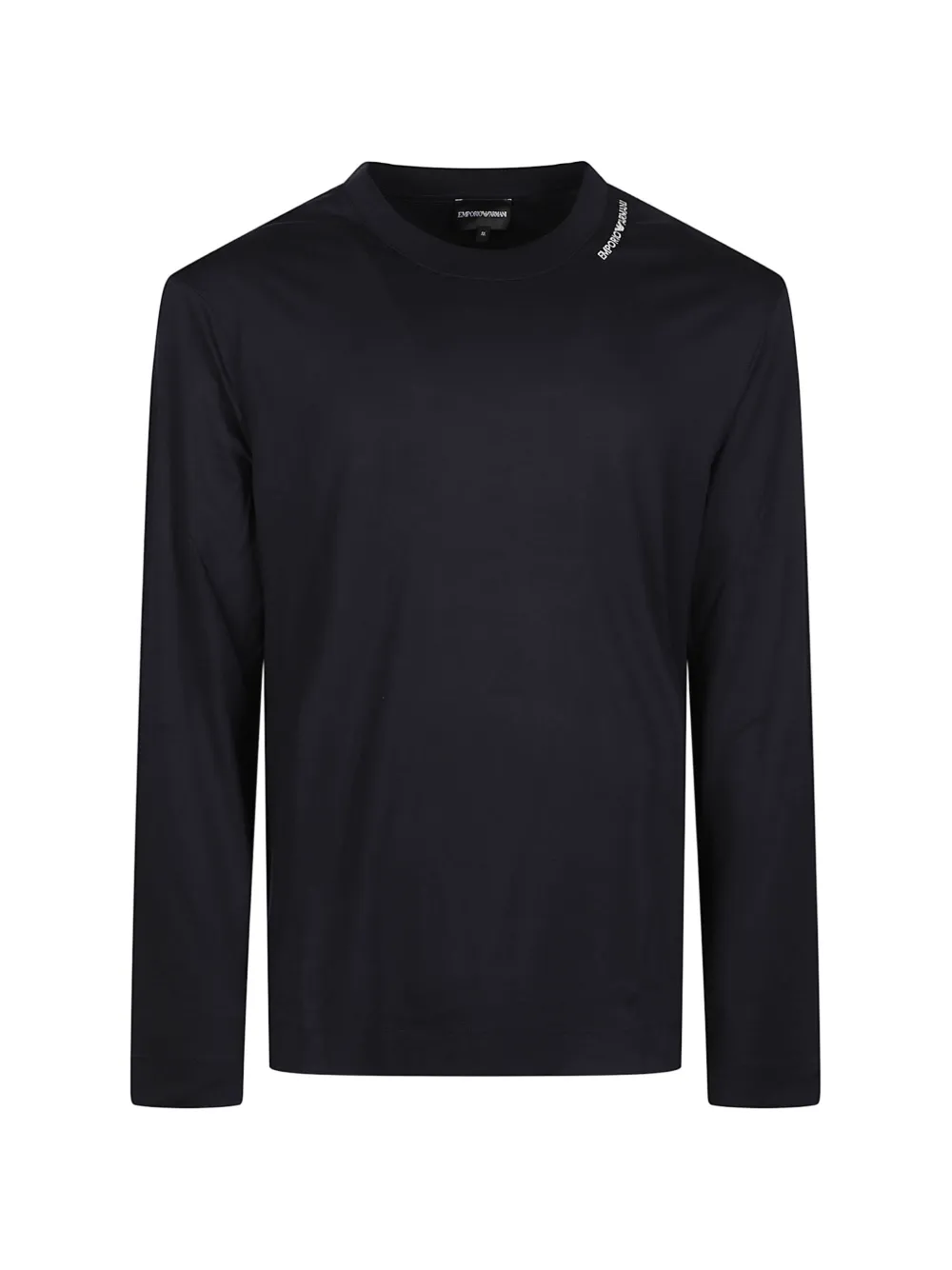 Emporio Armani logo-print long-sleeve T-shirt - Nero