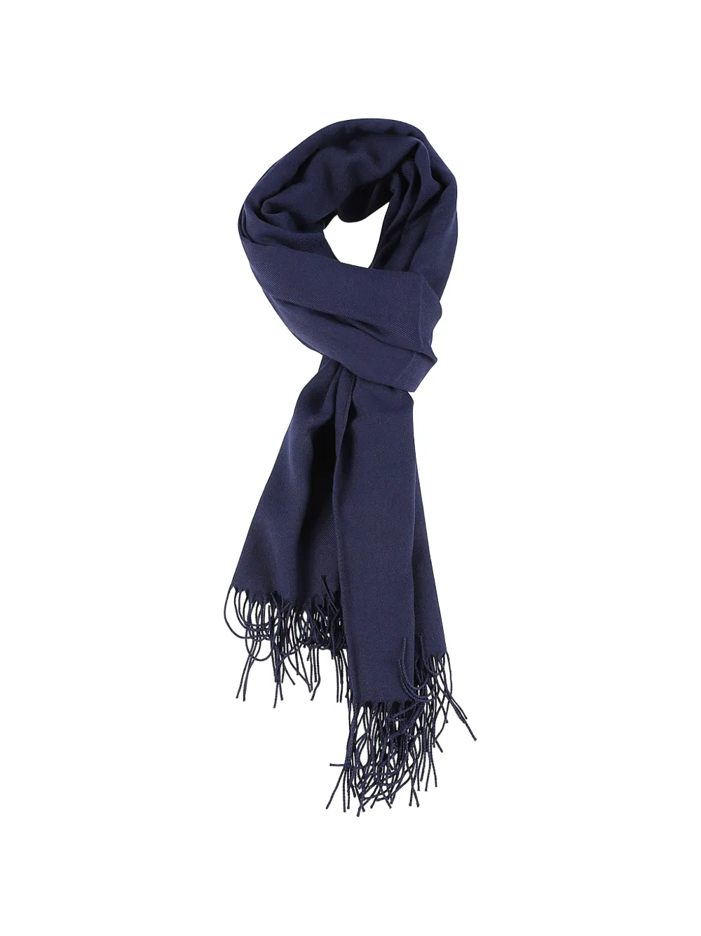 Emporio Armani fringed-edge scarf - Blu