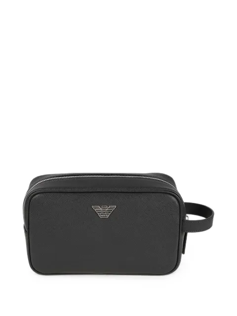 Emporio Armani trousse de toilette à plaque logo