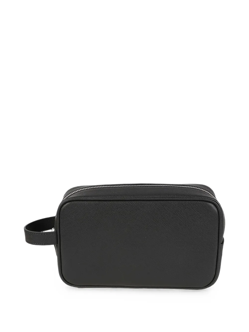 Emporio Armani Toilettas met logoplakkaat Grijs
