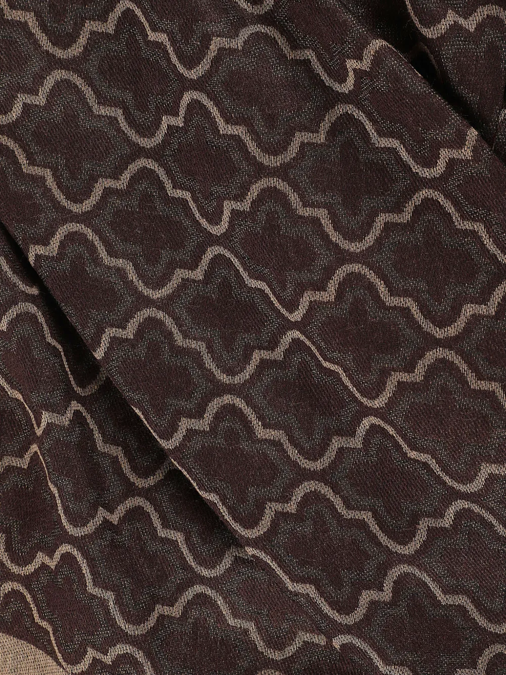Emporio Armani Sjaal met geometrische print Bruin