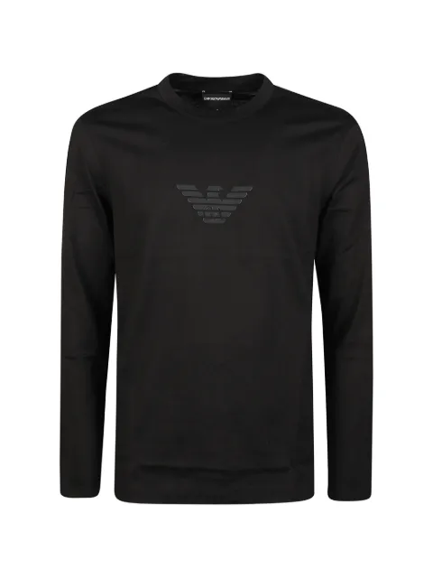 Emporio Armani logo-embossed long-sleeve T-shirt