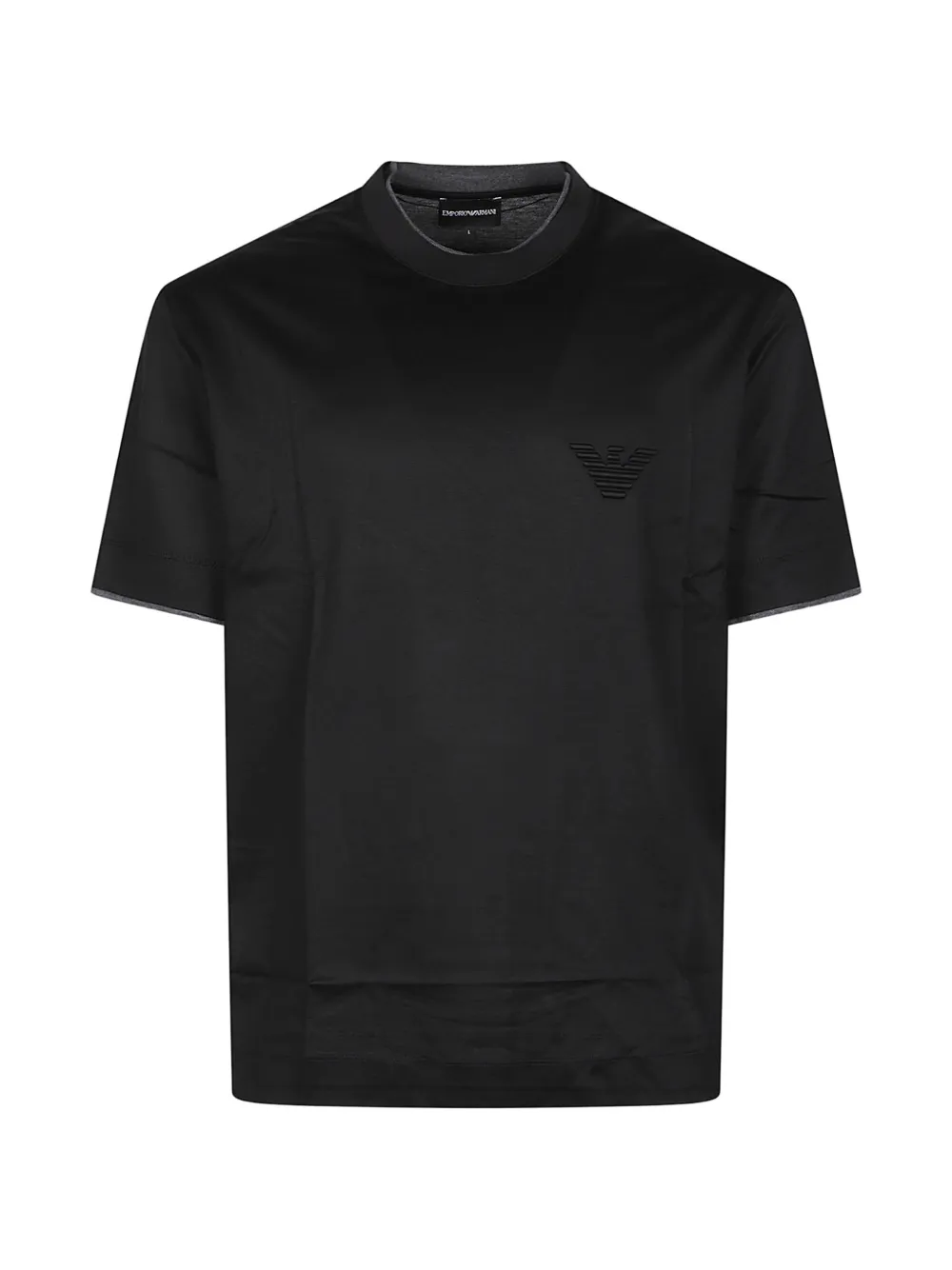 Emporio Armani logo-patch crew-neck T-shirt