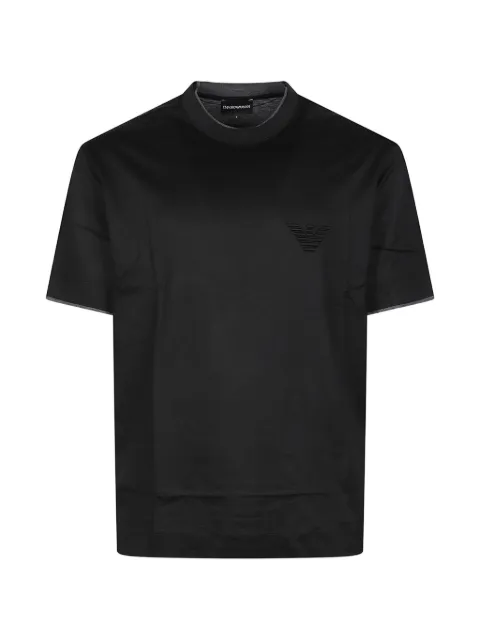 Emporio Armani logo-patch crew-neck T-shirt