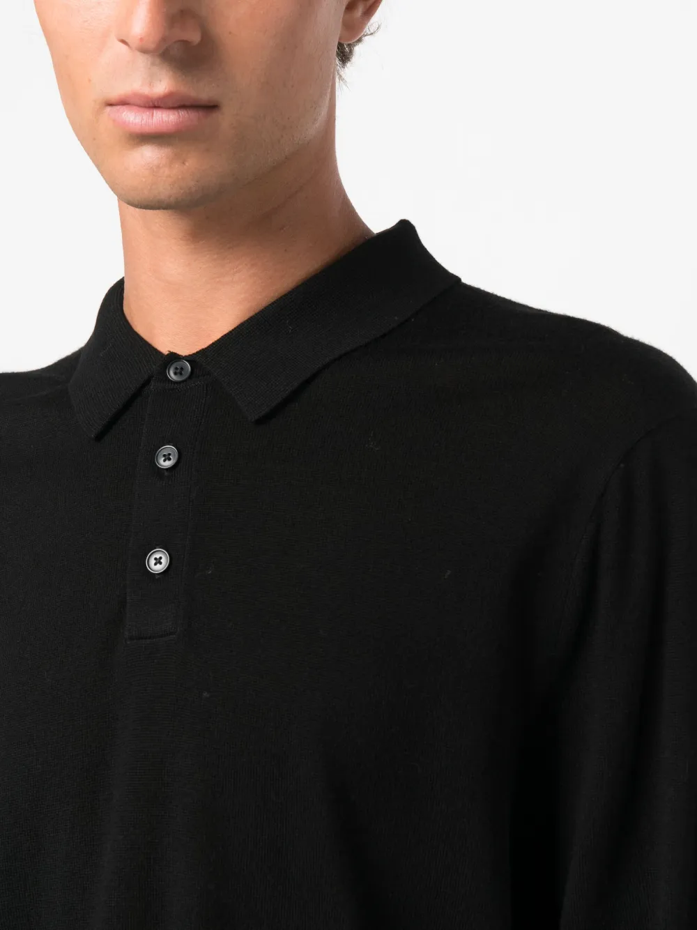 Michael Kors Poloshirt met lange mouwen Zwart