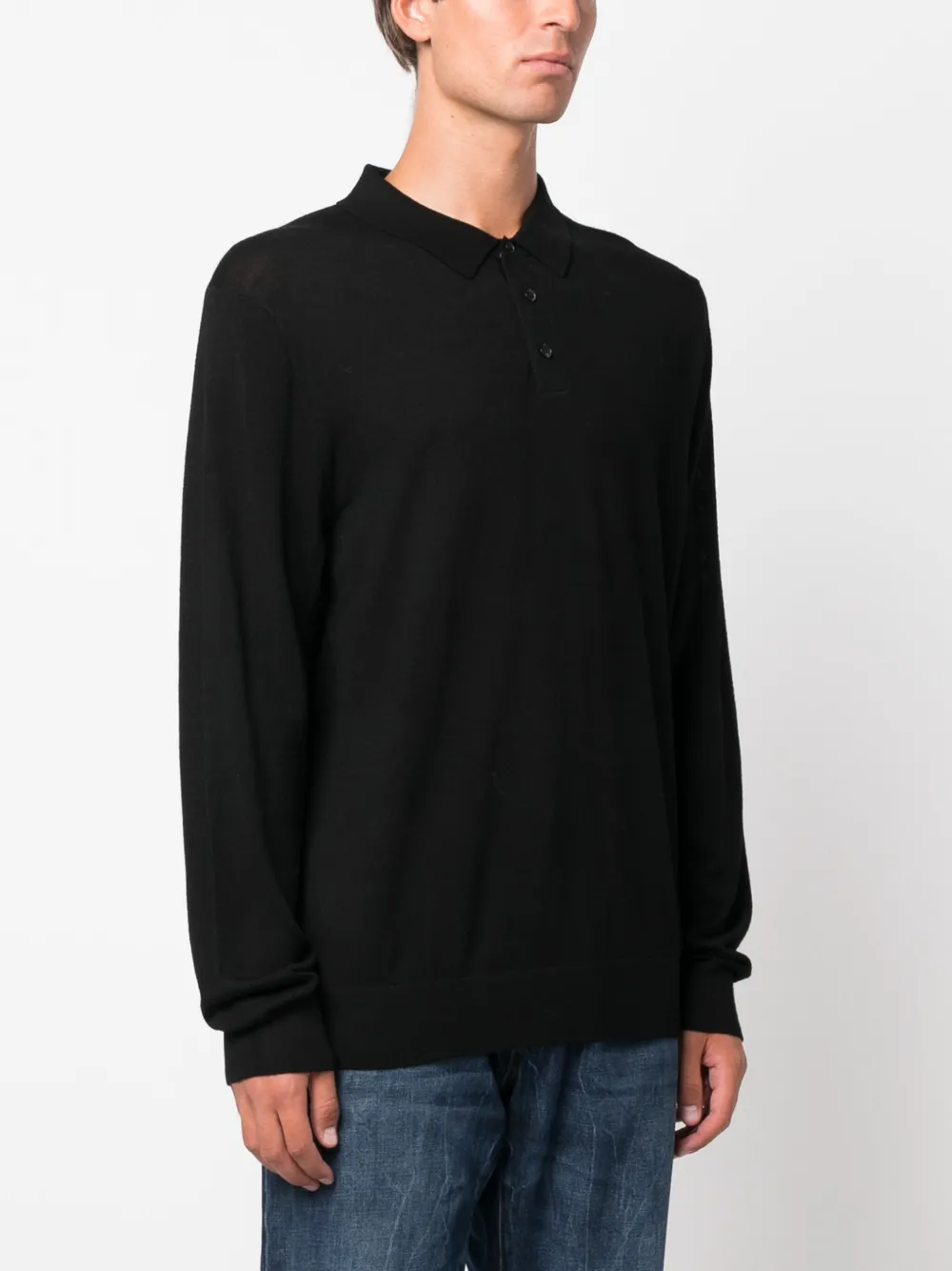 Michael Kors Poloshirt met lange mouwen Zwart