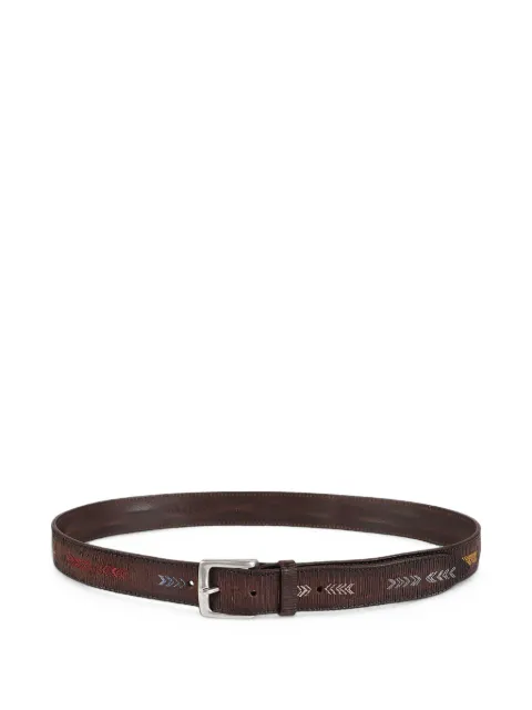 Orciani embroidered leather belt