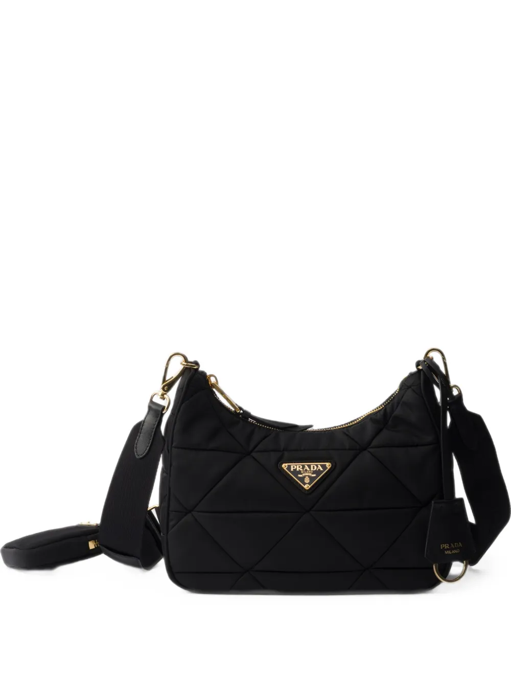 Prada quilted Re-Nylon shoulder bag - Nero