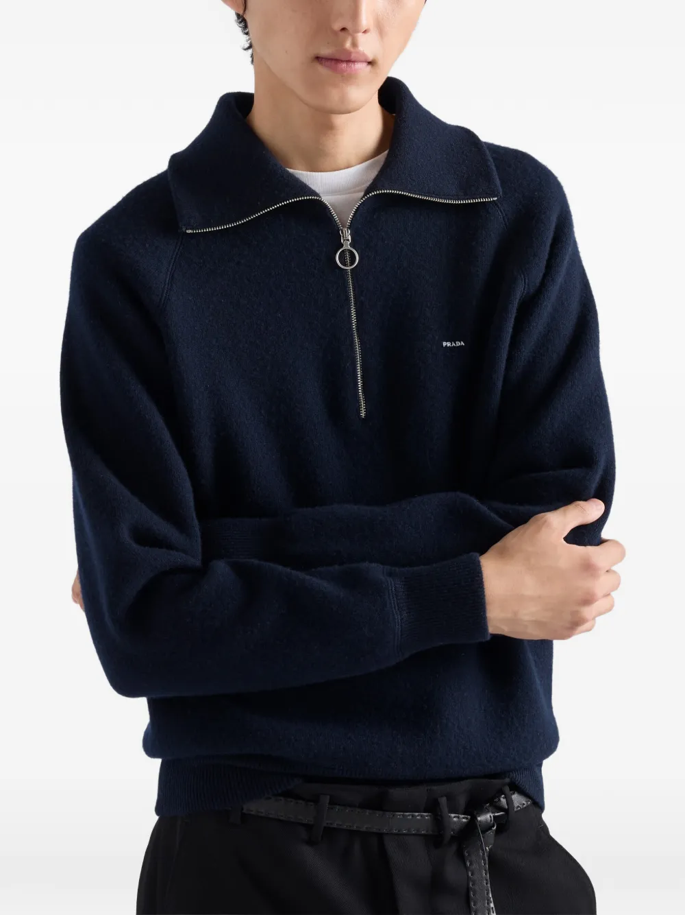 Prada Trui van wol en kasjmier Blauw