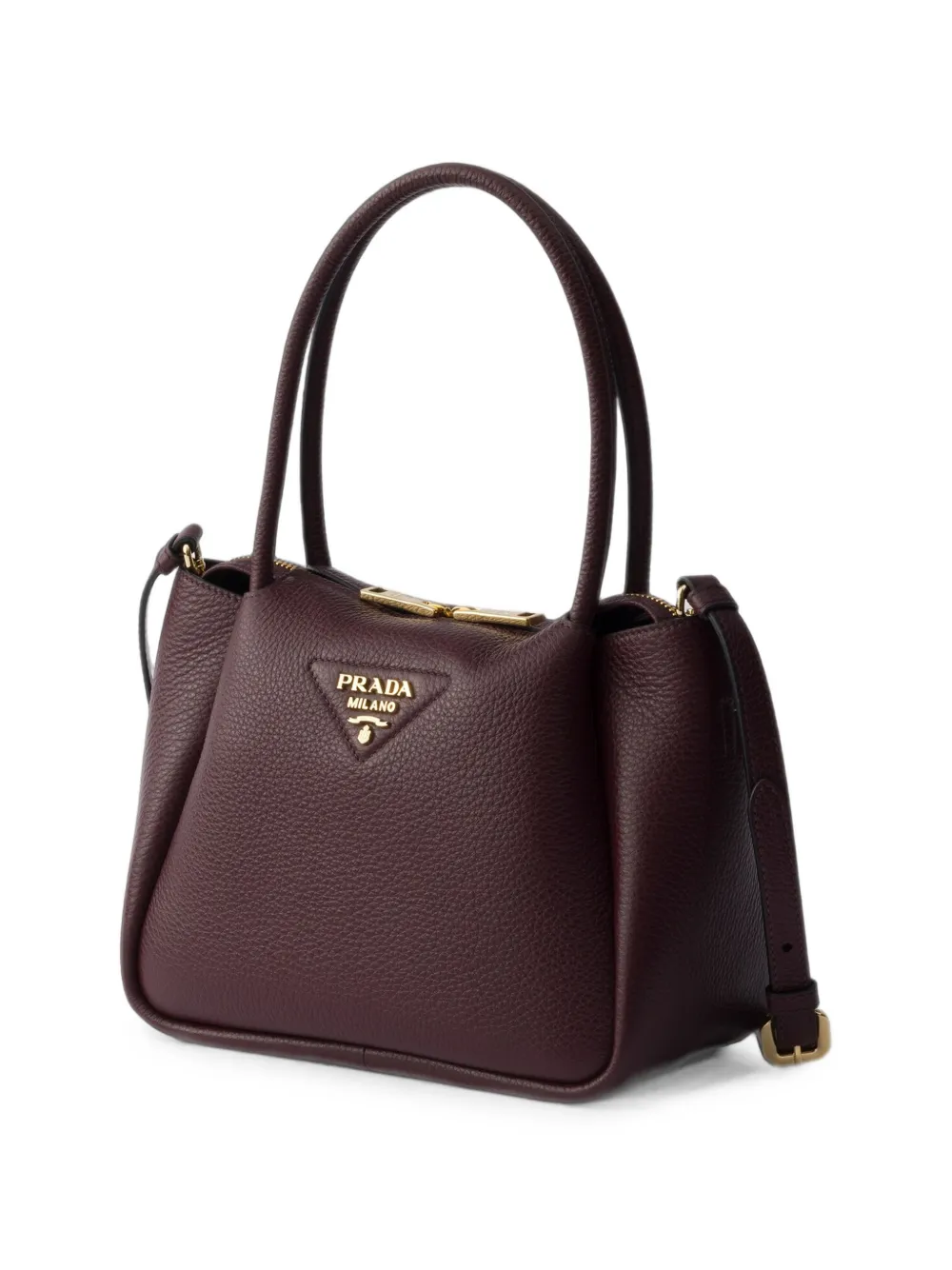 Prada Liaison kleine leren handtas Rood