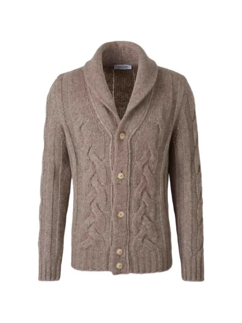 Gran Sasso cable-knit shawl-collar cardigan