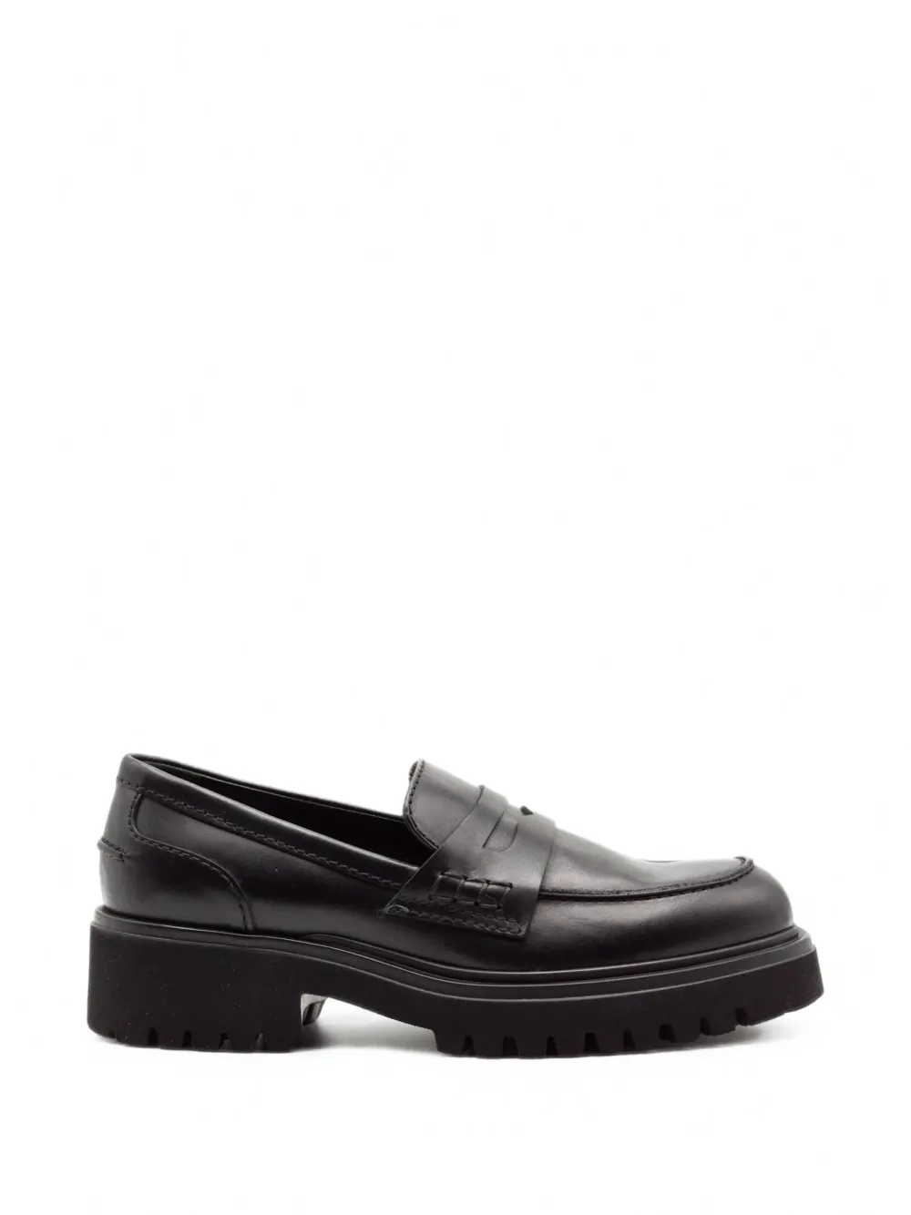 GUGLIELMO ROTTA lug-sole platform loafers - Nero