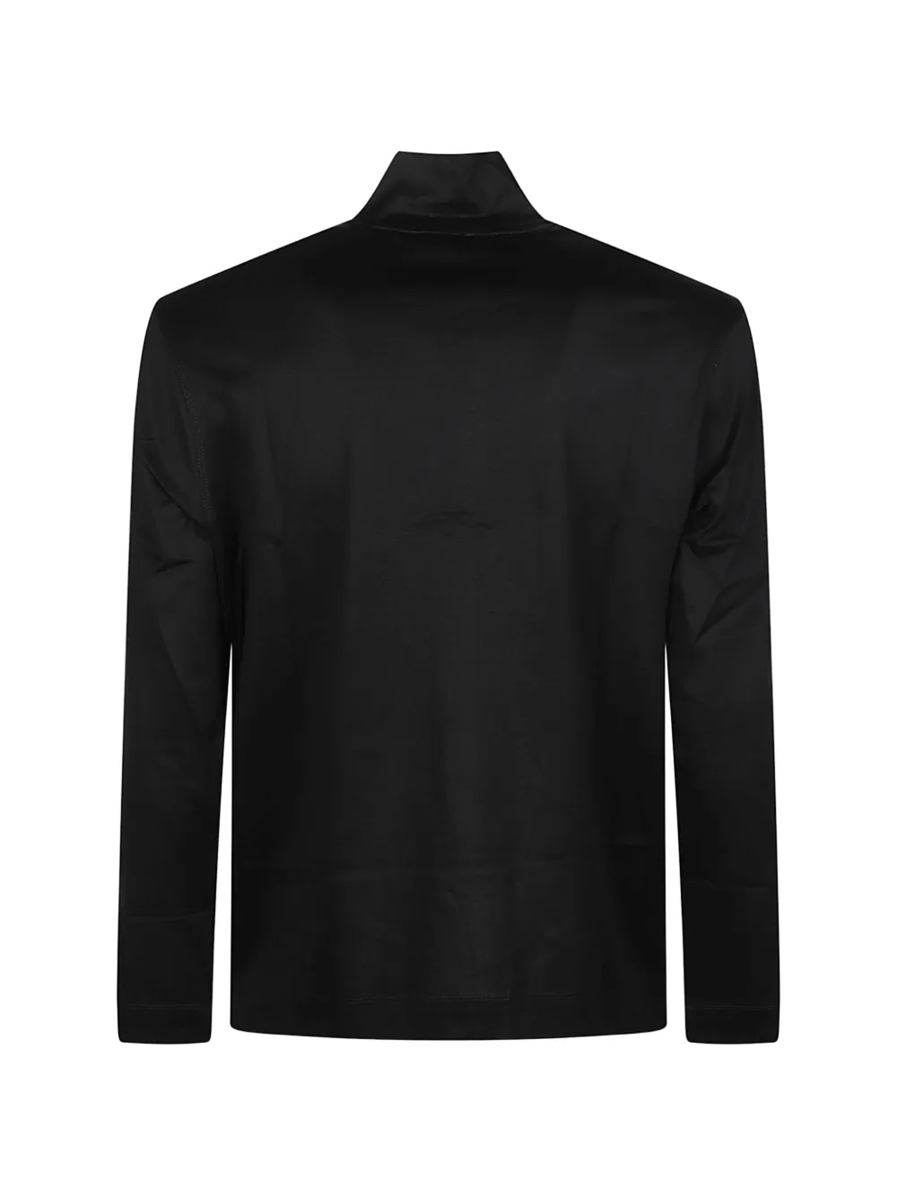 Emporio Armani T-shirt met logoprint en rits Zwart