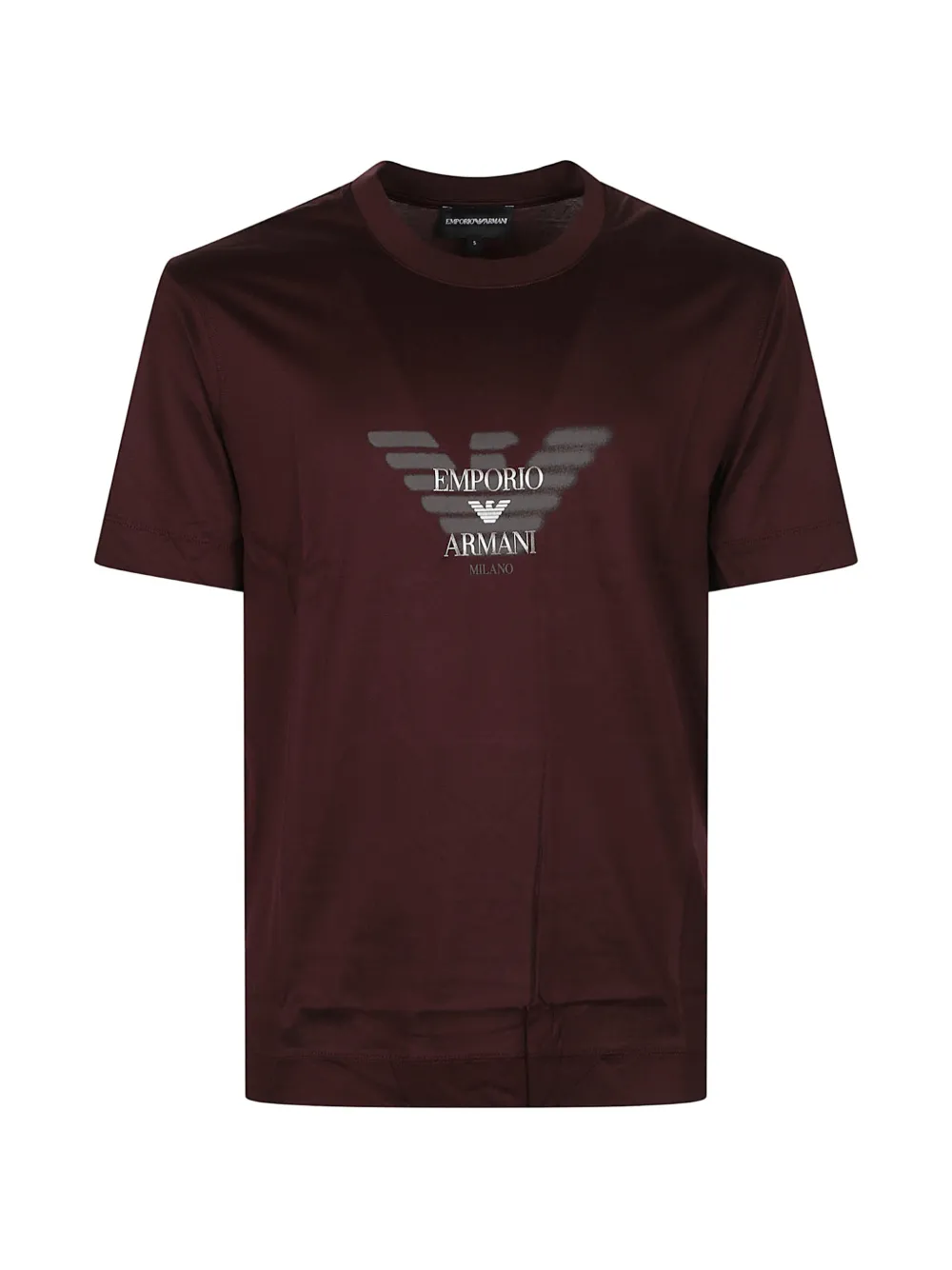 Emporio Armani logo-print short-sleeve T-shirt - Rosso